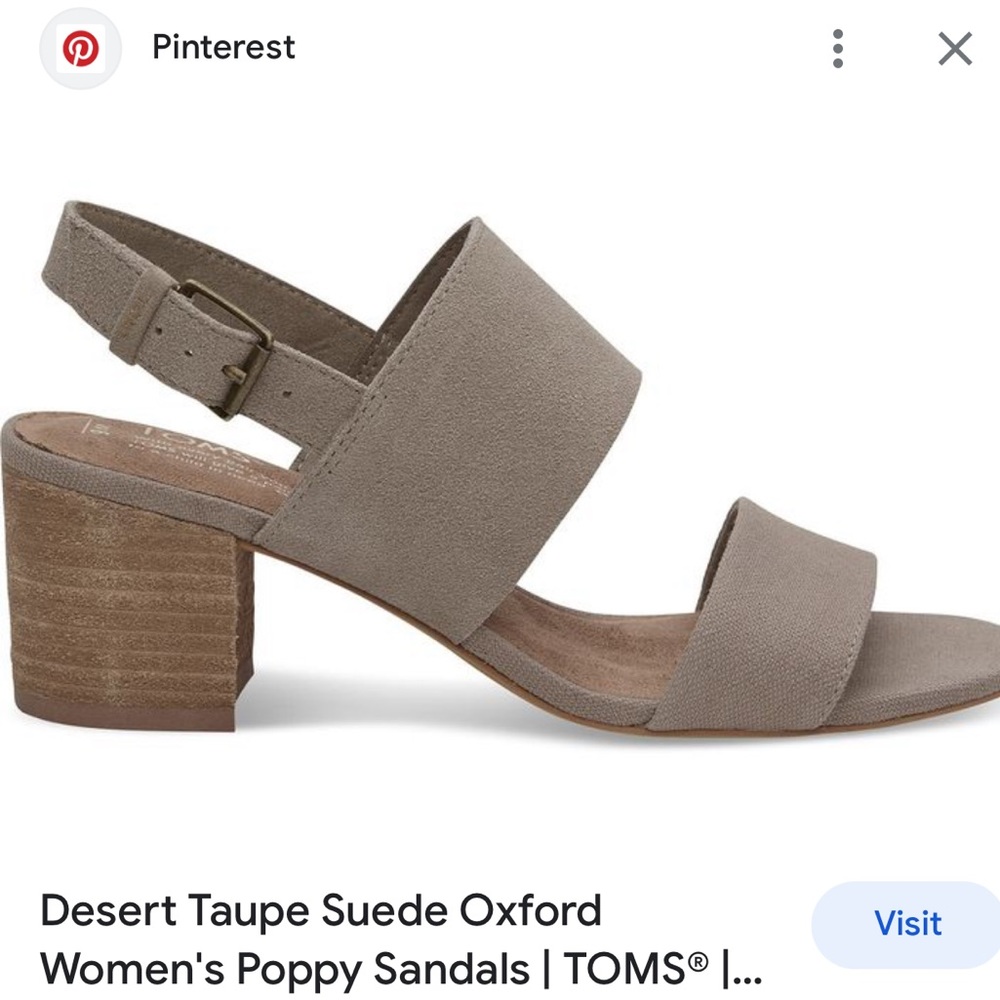 TOMS poppy sandal